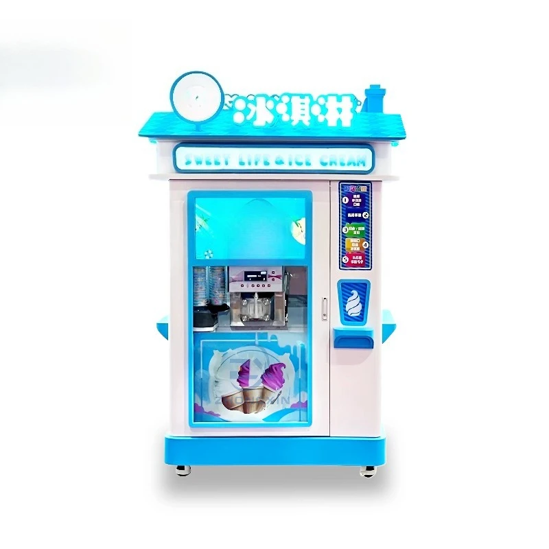 الخدمة الذاتية أفضل بيع بالجملة آلة بيع الآيس كريم شاشة الإعلان التي تعمل باللمس