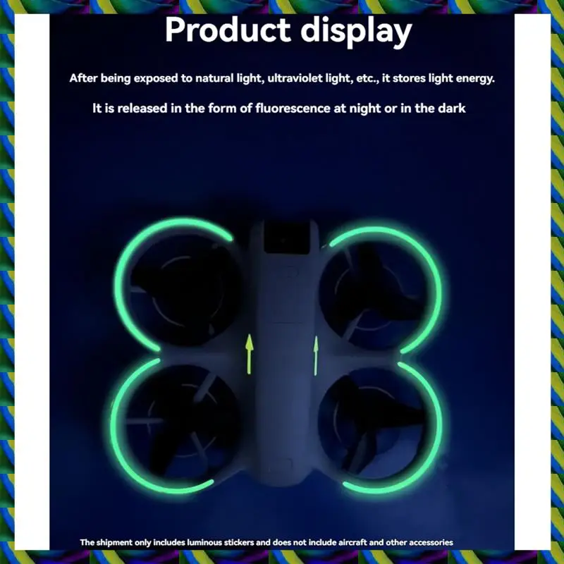Светящаяся наклейка на тело Daily для DJI Neo, водонепроницаемая защитная пленка против царапин, наклейки для ночного полета, аксессуары для DJI Neo A