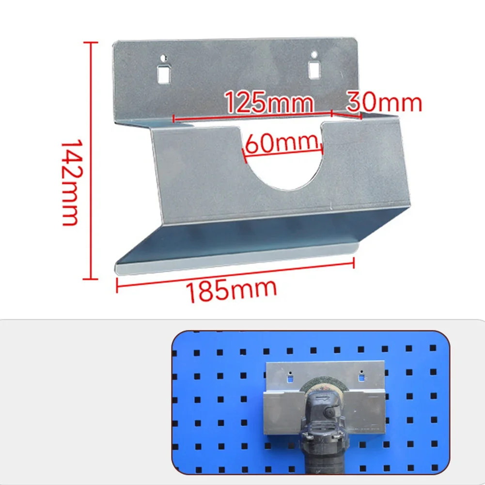 Angle Grinder Holder Stand Storage Rack Hanging Tools Pegboard Hole Plate Hook For Garage Workshop Tool Box Hanging Plate