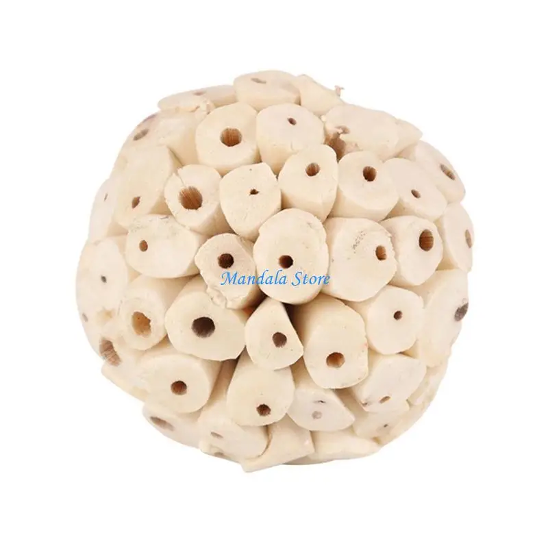 U2JC Bird Toy Parrot Chewing Toy Birdcage NaturalGrass Balls Tearing Biting Toy Small Bird Cage Toy for Lovebirds