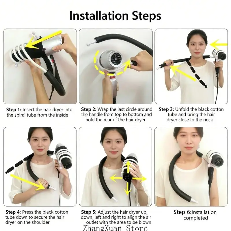Universeller Haustier-Haartrocknerständer mit rutschfestem, gepolstertem Design für eine sichere Verwendung beim Baden 3XUF – Detail 10