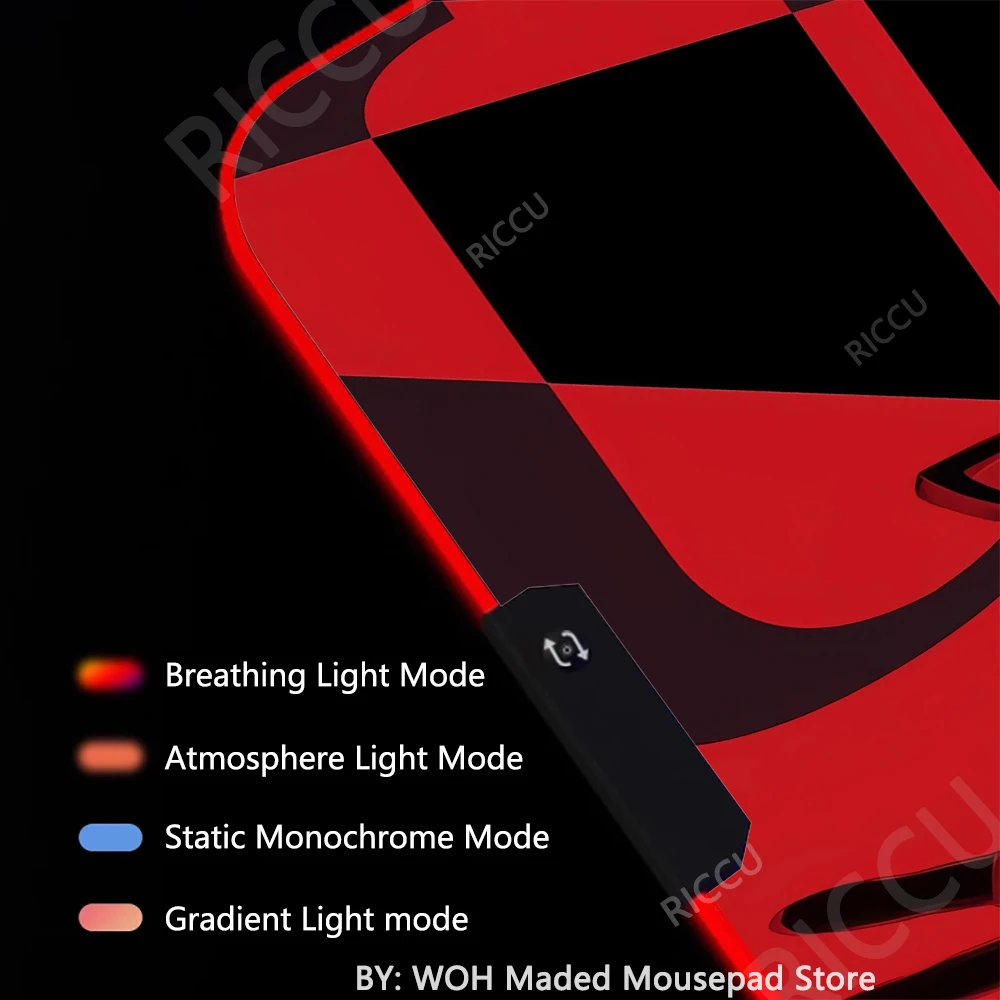 RGB Anime Mousepad Genshin Impact Mouse Pad Gamer Mat Xxl Pc Accessories Desk Protector Keyboard Pads Computer Gaming Desk Mat