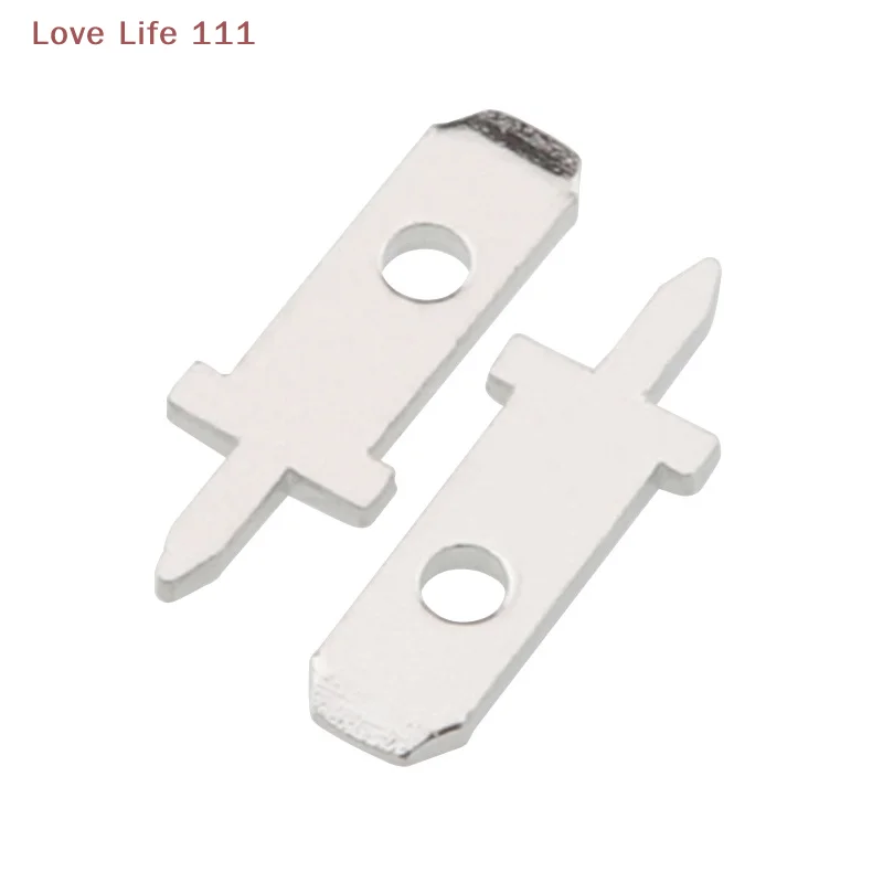 

New 50pcs 2.8 Inserts Plug Spring Terminal PCB Solder Lug Thickness 0.8mm One Legs ,PCB Welding Sheet