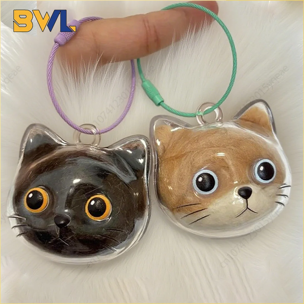 Pet Hair Keepsake Box Memorial Bottle for Cat Fur Storage Container for DIY Decoration Gift for Pet Lovers Home Display