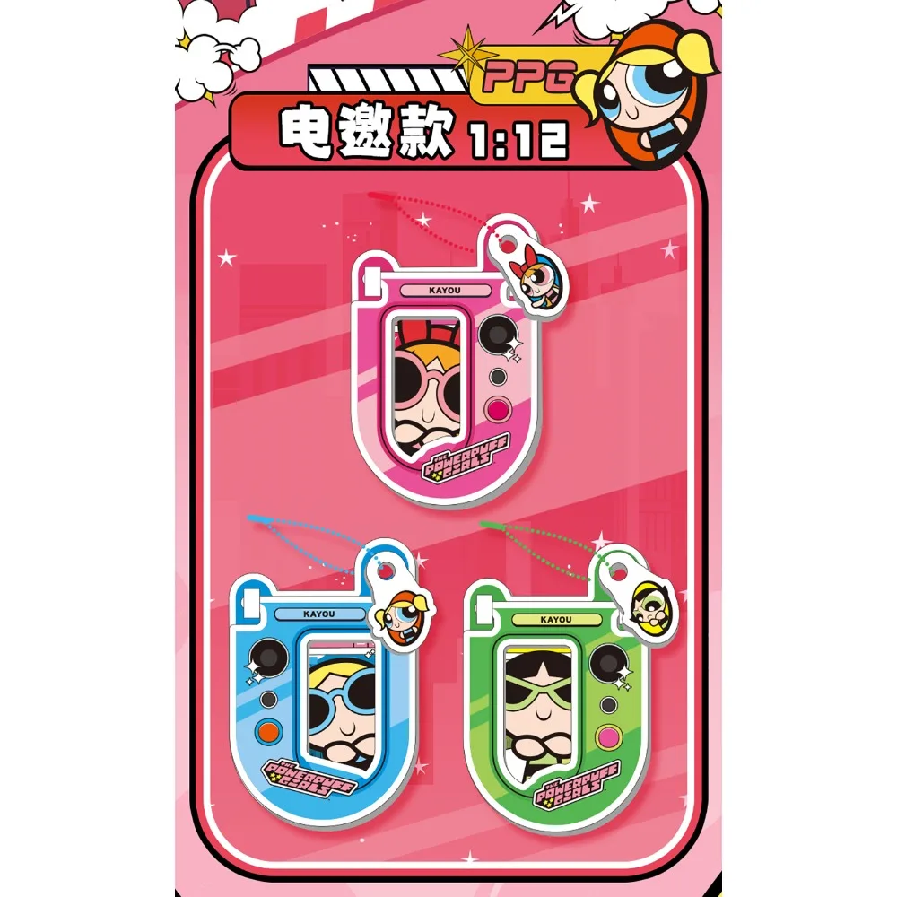 Kayou حقيقية الفتيات Powerpuff الكرتون ACG حامل نموذج كلاسيكي كوميدي الرسوم المتحركة شخصية الاكريليك سطح المكتب زخرفة اللعب الهدايا