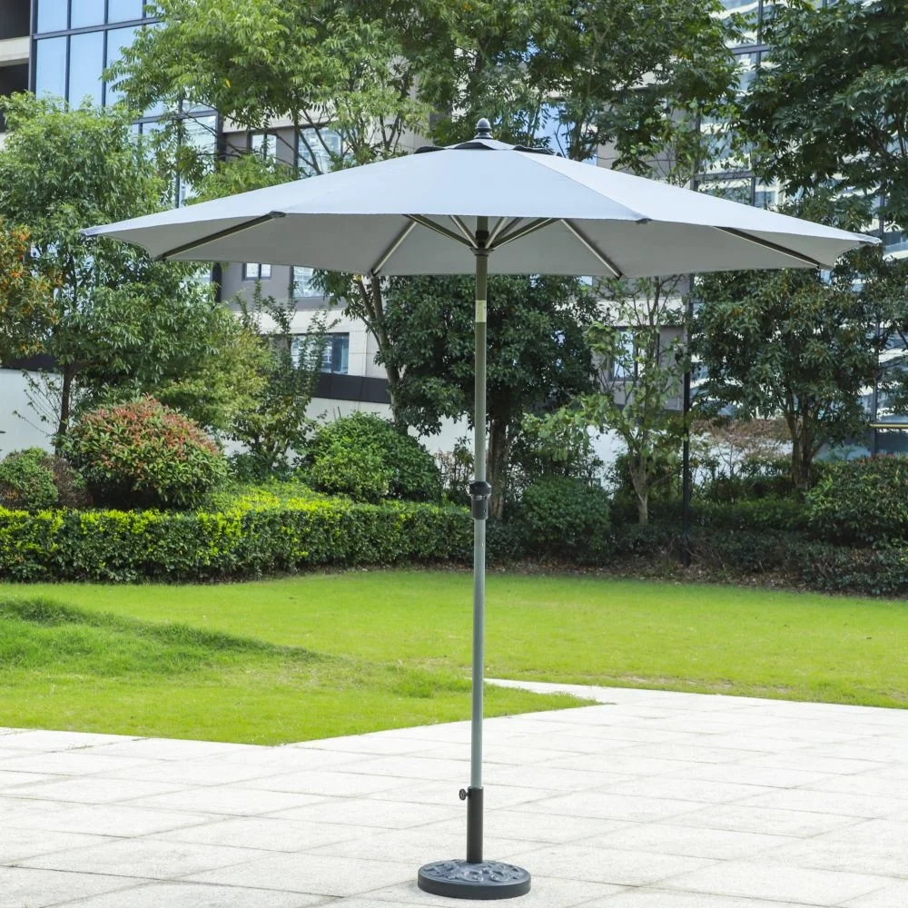 

2.7m Windproof and Waterproof Garden Patio Umbrella & Bases for Outdoor Gar