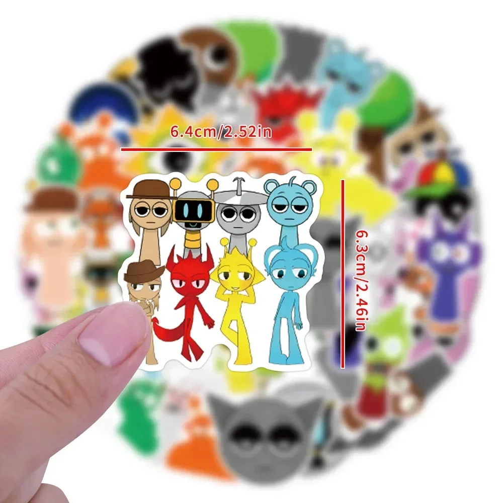 50pcs Omori สติกเกอร์ Aubrey Kel Mari Sunny ภาพการ์ตูนตกแต่งกระเป๋าเดินทางโน้ตบุ๊คกันน้ํา Graffiti กระเป๋ารถสติกเกอร์