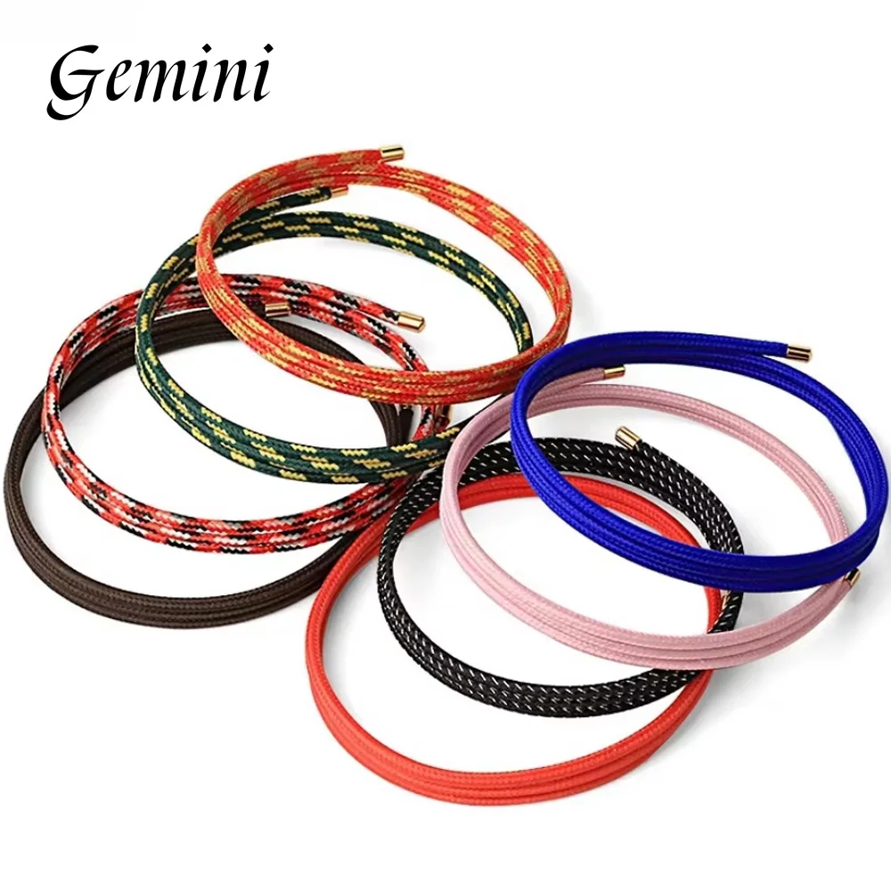 

5pcs/Lot Multicolor Magnetic Rope 27cm 51cm 58cm Adjustable Magnet Milan Rope Bracelet Necklace DIY Jewelry Making Accessories