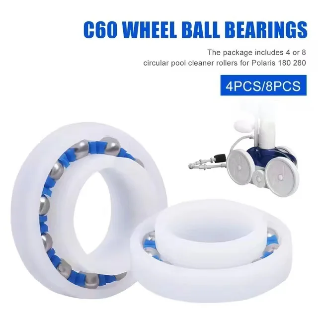 Cleaner Roller Shaft C60 Bearing Replacement Parts For Polaris 180 280 Wheel Ball Bearing