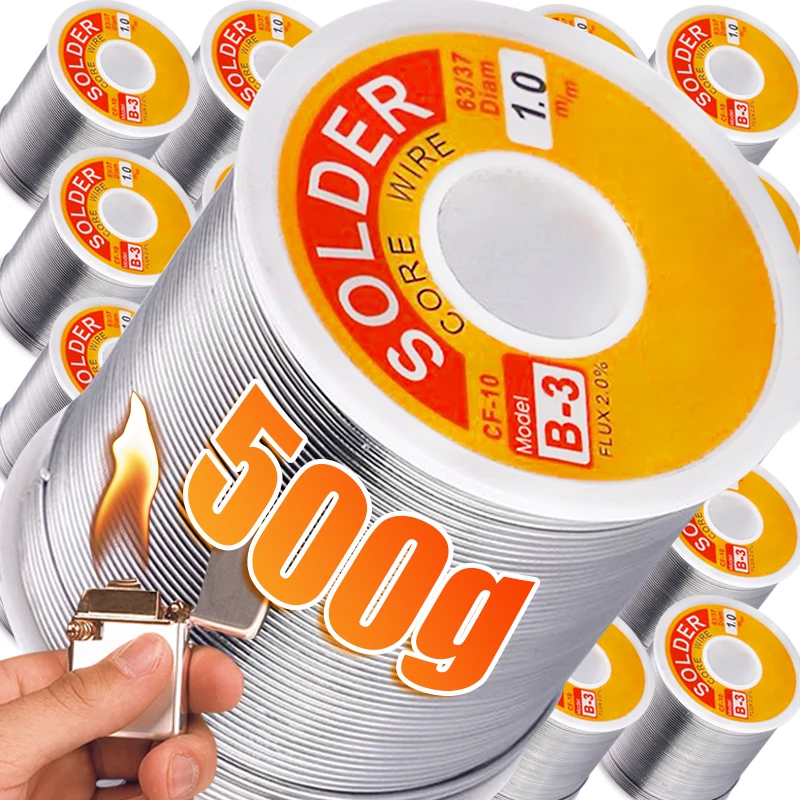 

500/50G Low Temperature Easy Melt Solder Wire Metal Copper Iron Tin Alloy Welding Wires Soldering Cored Rods Bar Repairing Tools