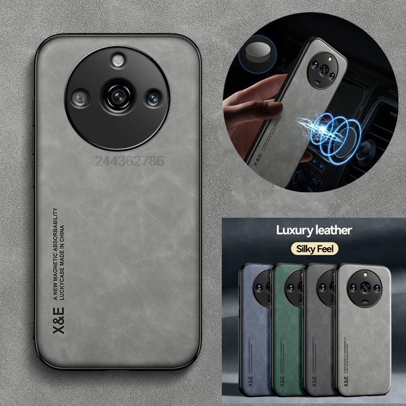 حافظة لهاتف Realme 11 Pro Plus 5G حافظة جلدية مغناطيسية للسيارة لهاتف oppo Realme11 Realmi 11 Pro Plus Pro + حافظات هاتف ناعمة #1