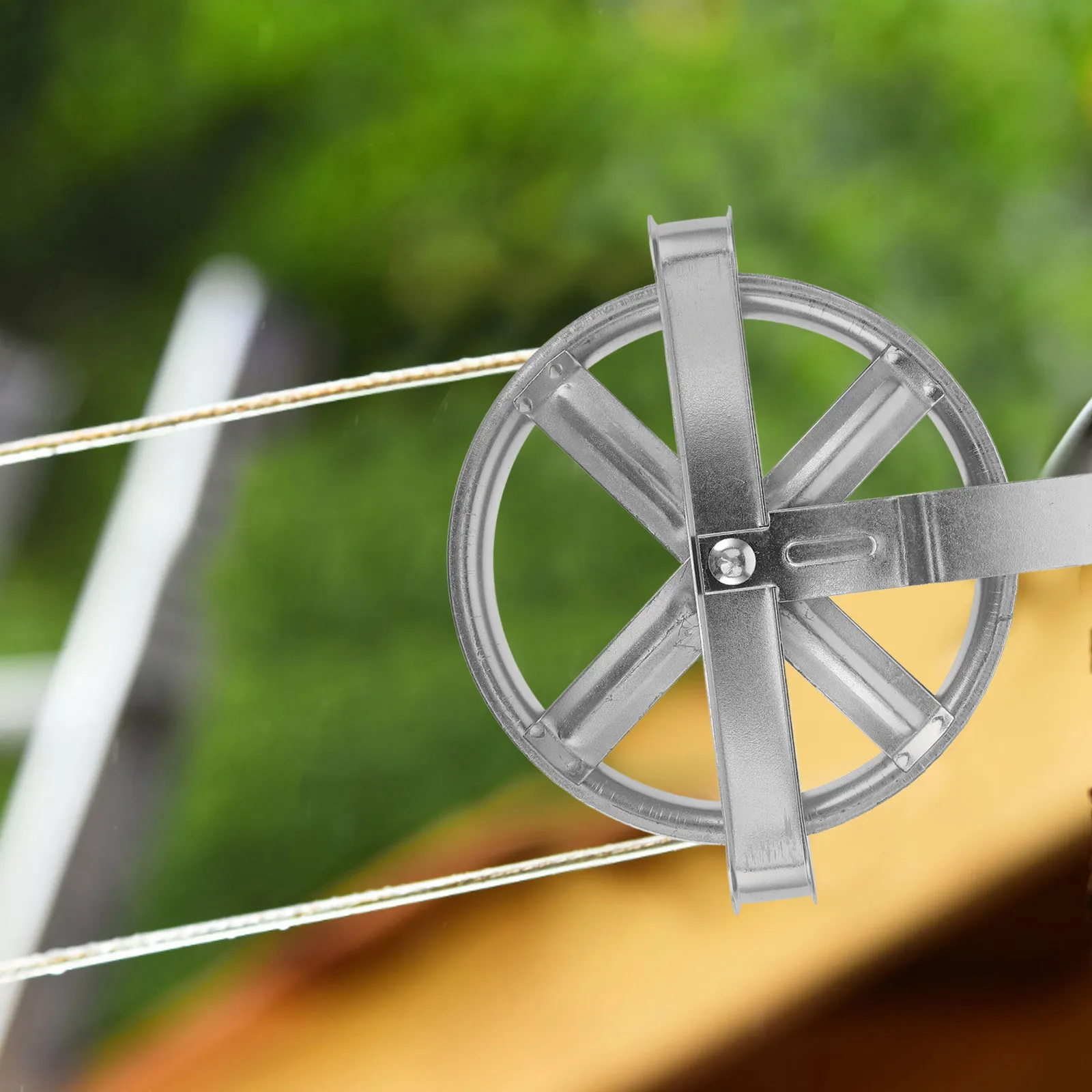 Outdoor Clothesline Pulley Kit with Hollow Design – Easy-Pull Rope for Laundry Drying & Fastening