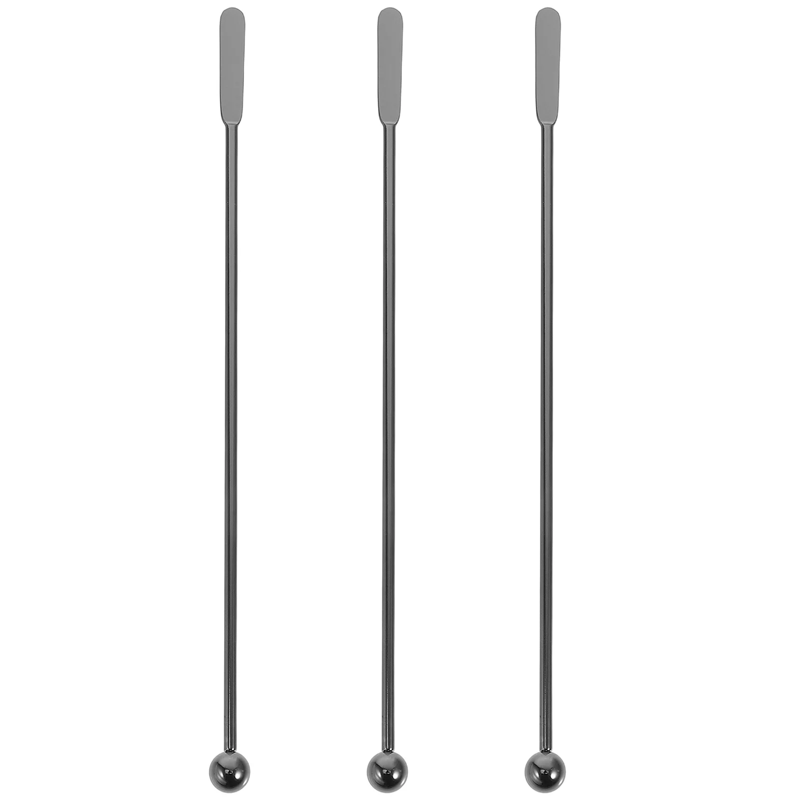 

3Pcs Stainless Steel Coffee Stirrer 7.47 Inch Long Handle Cocktail Drink Swizzle Stick Bar Home Beverage Mixing