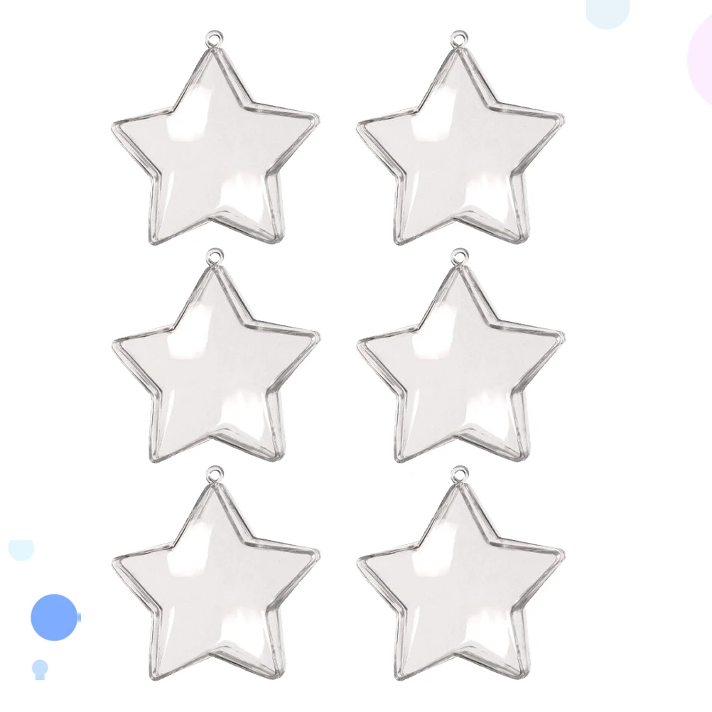 

6PCS Candy Box Container Transparent Storage Material Special Occasion Banquet Decoration Gift Wedding Party Christmas Ball