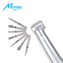 10 PCS/SET 1.6mm Dental Drills Tips Brushes Odontologia Carbide Fresas Dentales Dentist Diamond Burs Material Accessories Tools