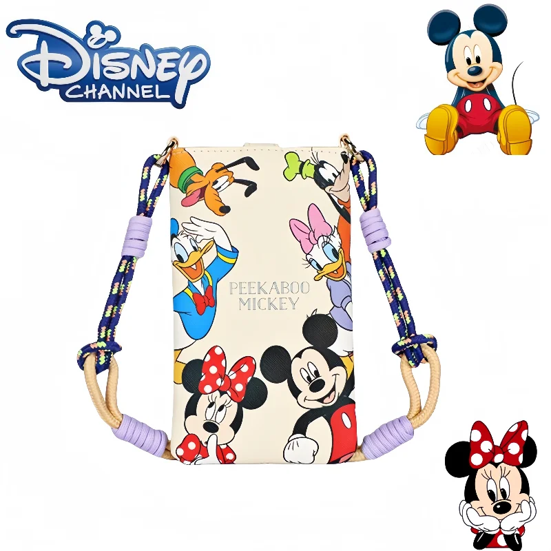 

Disney Crossbody Phone Bag, Cute Cartoon Personality, Creative Fashion, Mickey Minnie, New Carry-On Shoulder Bag, holiday gift