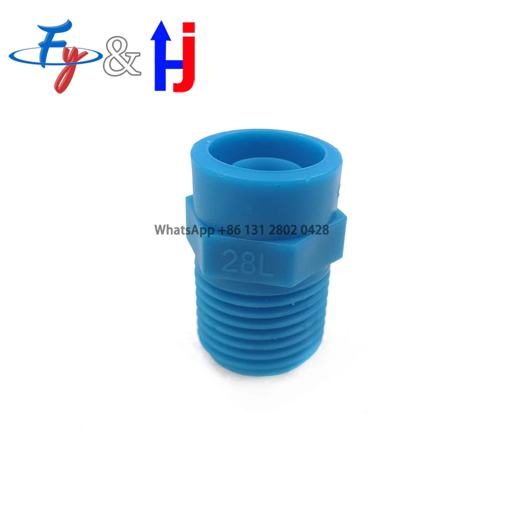 10PCS PP Cone Nozzle Eliminator Spray Blue Wide Solid Jet, Industrial Desulfurization Dust Removal Humidification 1/2