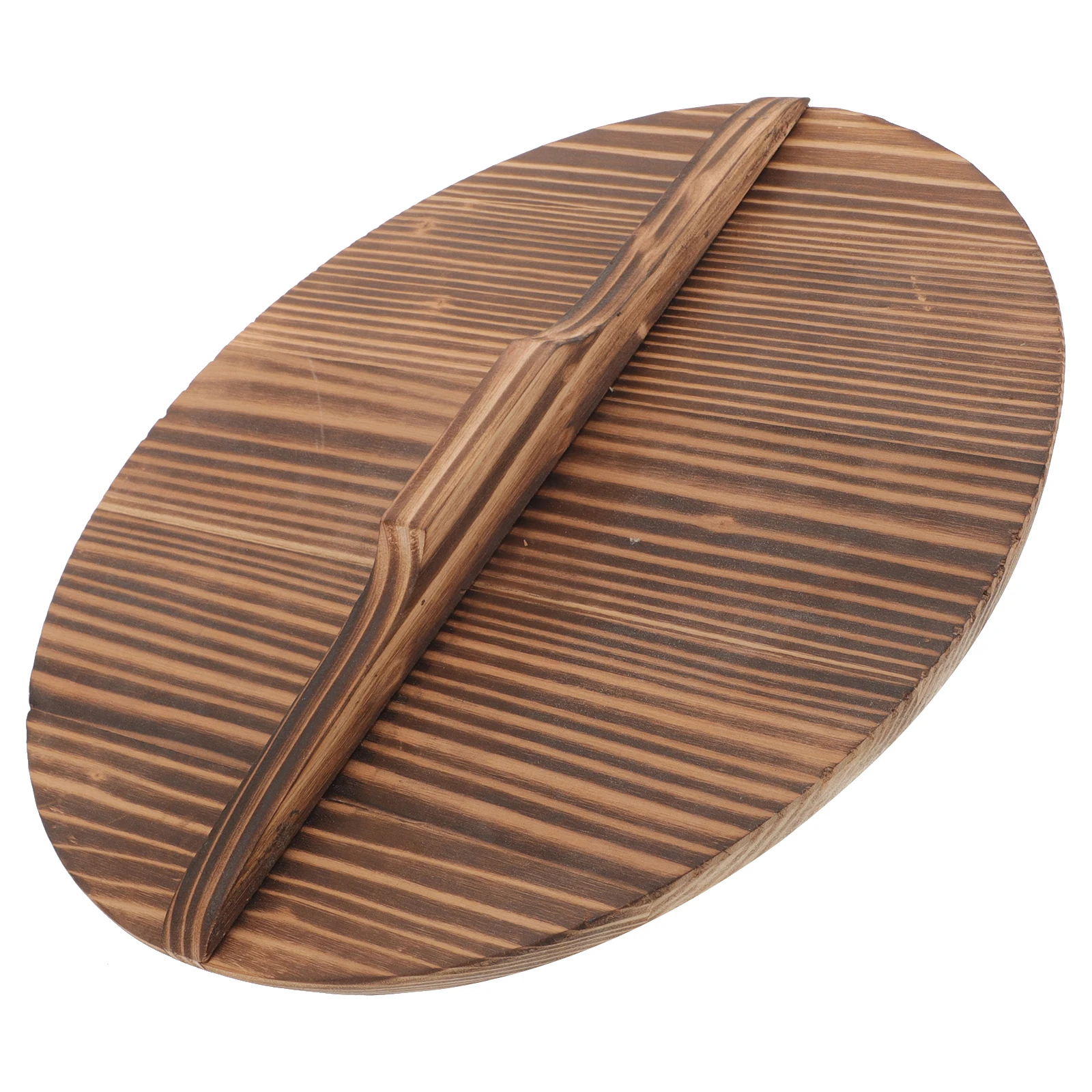 

Wooden Wok Lid Retro Pot Cover Kitchen Tool Large H Anti Splash Cookware Wooden Pot Lid H crafted Protective