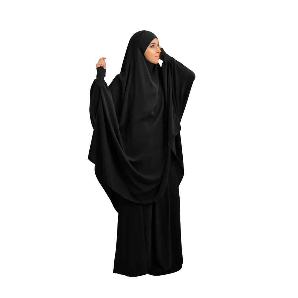 ผู้หญิงมุสลิมเสื้อกระโปรงชุดอิสลาม Khimar Abaya สวดมนต์เสื้อผ้า Eid Djellaba Ramadan Burqa Hijab ชุด Robe Kaftan Jalabiya Kebaya