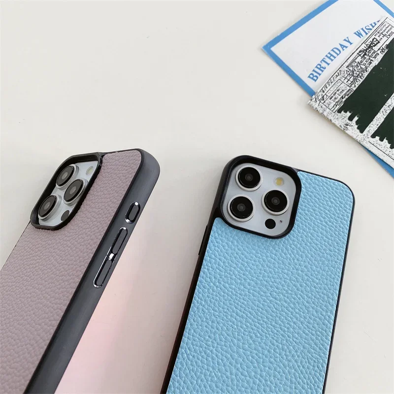 Etui na telefon ze smyczą do iPhone\'a 13 12 Mini 16 15 Plus 14 11 Pro Max PU Leather + Plastic Hard Shell Protective Cover