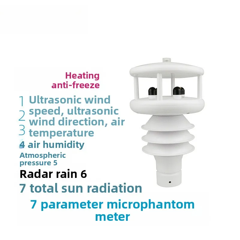 

VWS007H Integrated Meteorological Instrument Miniature Weather Station with Heating Ultrasonic Wind Speed Wind Direction
