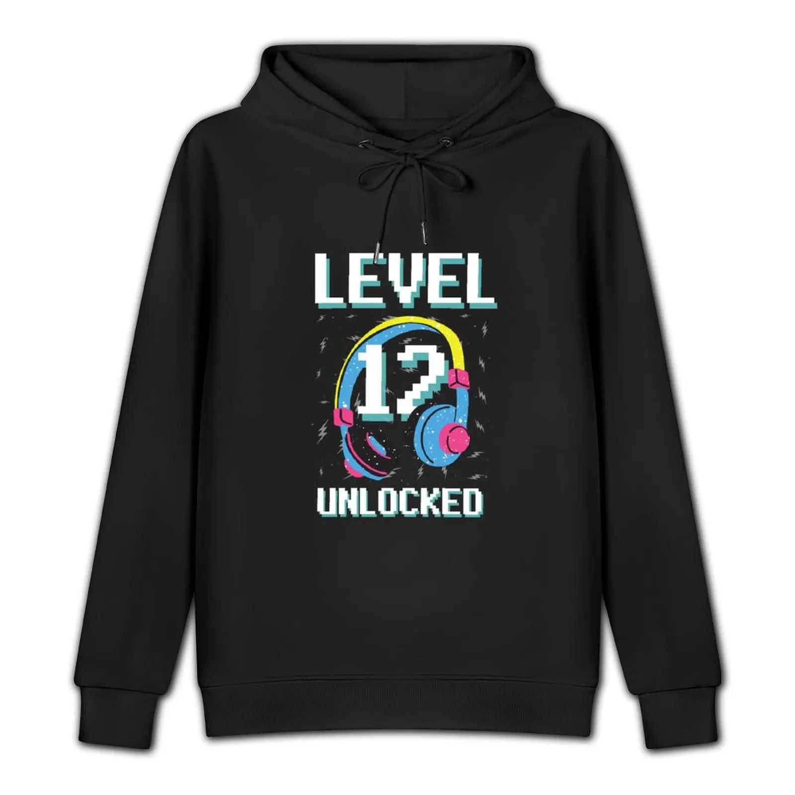 Level 12 Unlocked Gaming Birthday Shirt With Age Pullover Hoodie graphic t shirts men new features of hoodies & sweatshirts