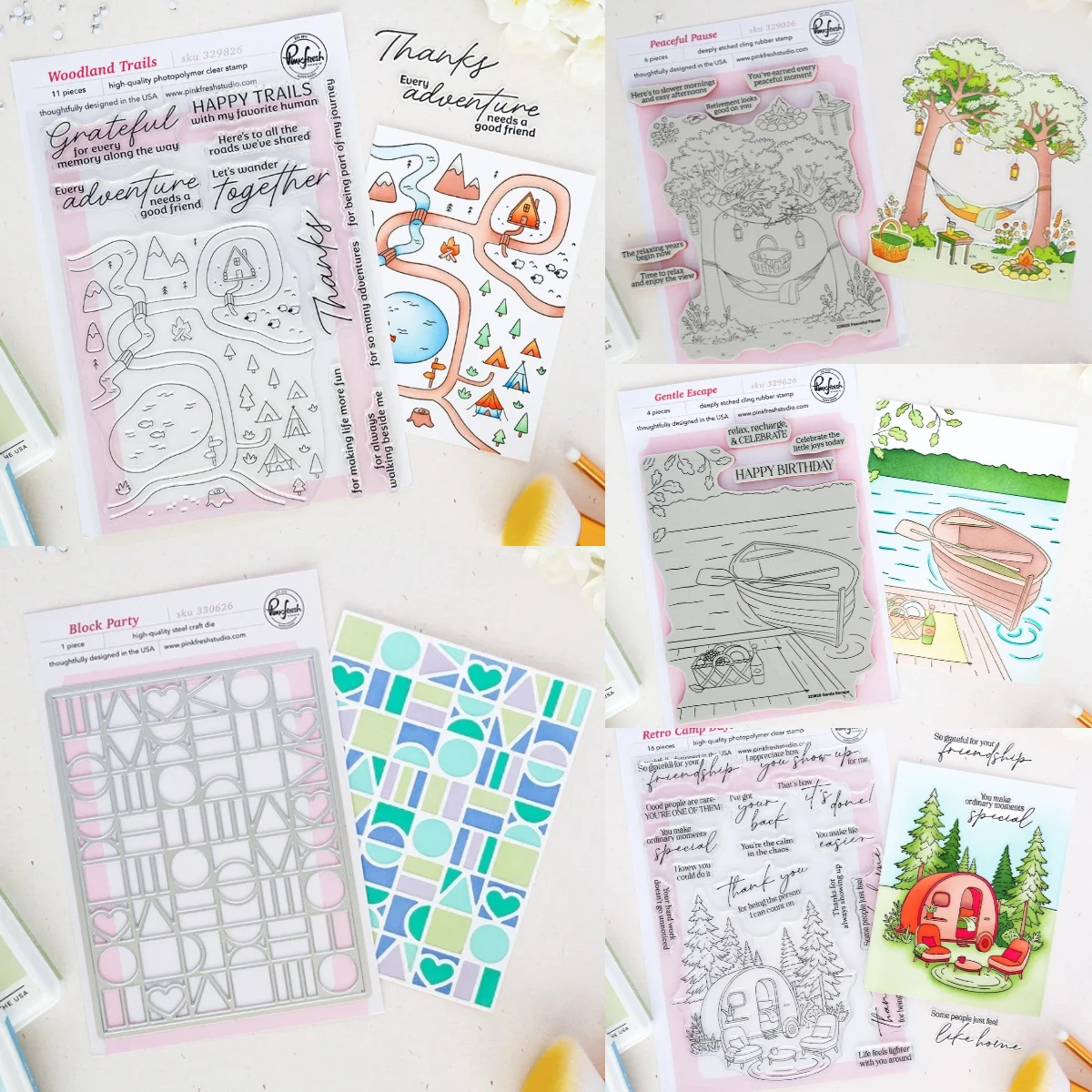 Woodland Trails Clear Stamps 2026 New Metal Cutting Dies For DIY Scrapbooking Crafts Maker Photo Album Template Handmade