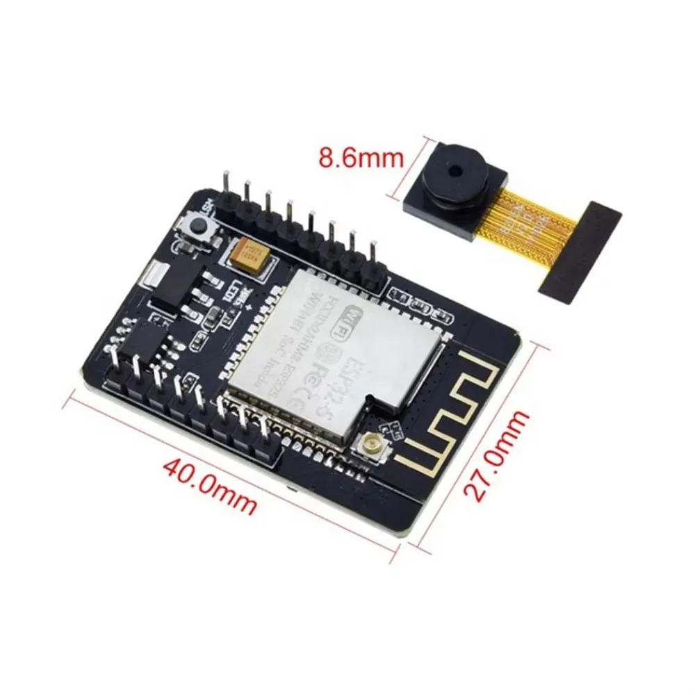 2pcs/lot ESP32-CAM Development Board with 2MP OV2640 Camera Module WiFi and Bluetooth for Arduino Projects