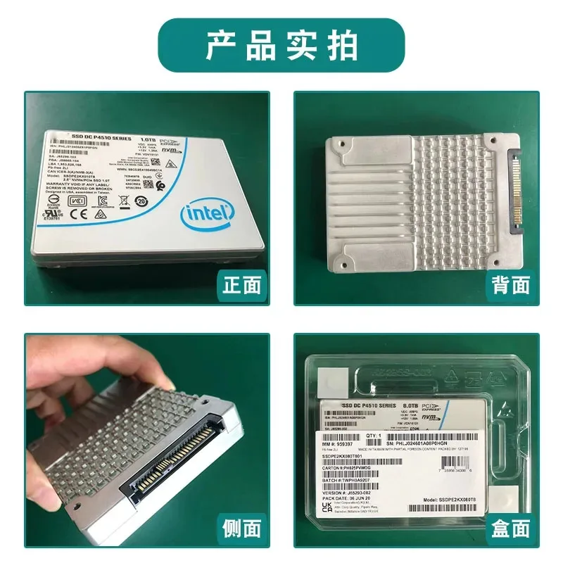 ไดรฟ์โซลิดสเตท SSD รุ่น Original P4510 P4500 2TB U.2 NVME สำหรับเซิร์ฟเวอร์ระดับองค์กร บรรจุในกล่องใหม่เอี่ยม
