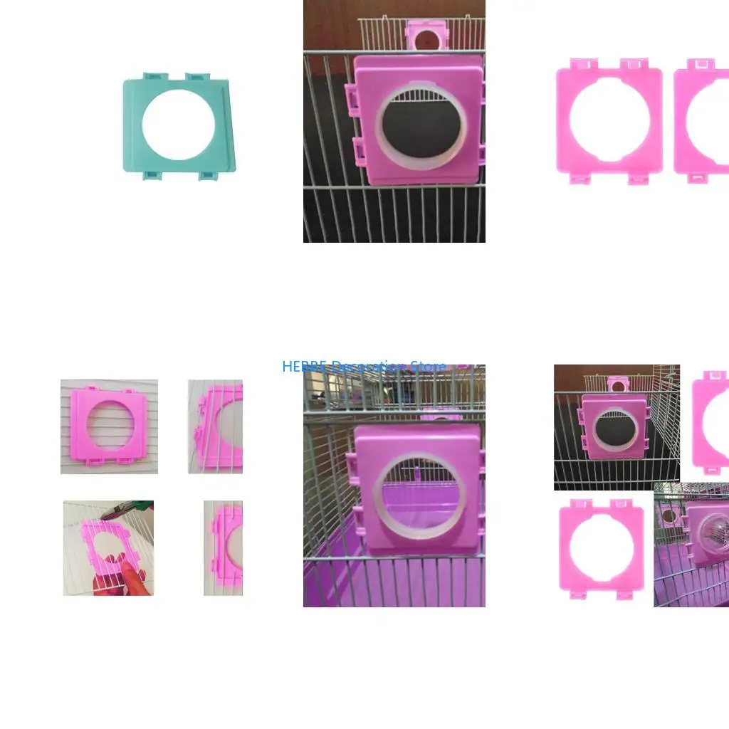 B0KC Pipe Mouth Baffle Hamsters Toy Cages Tunnel Port Outside Plate Connector Plastic