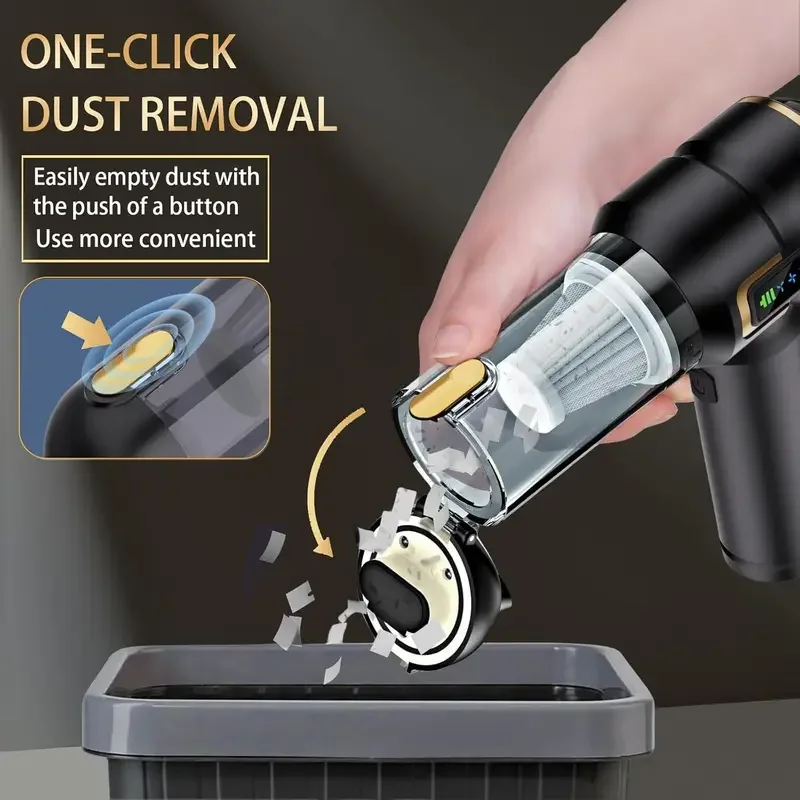 LED display Vacuum Cleaner 998000PA Portable Wireless Cacuum Cleaner Handheld Household Appliance Electric Car Vacuum Cleaner