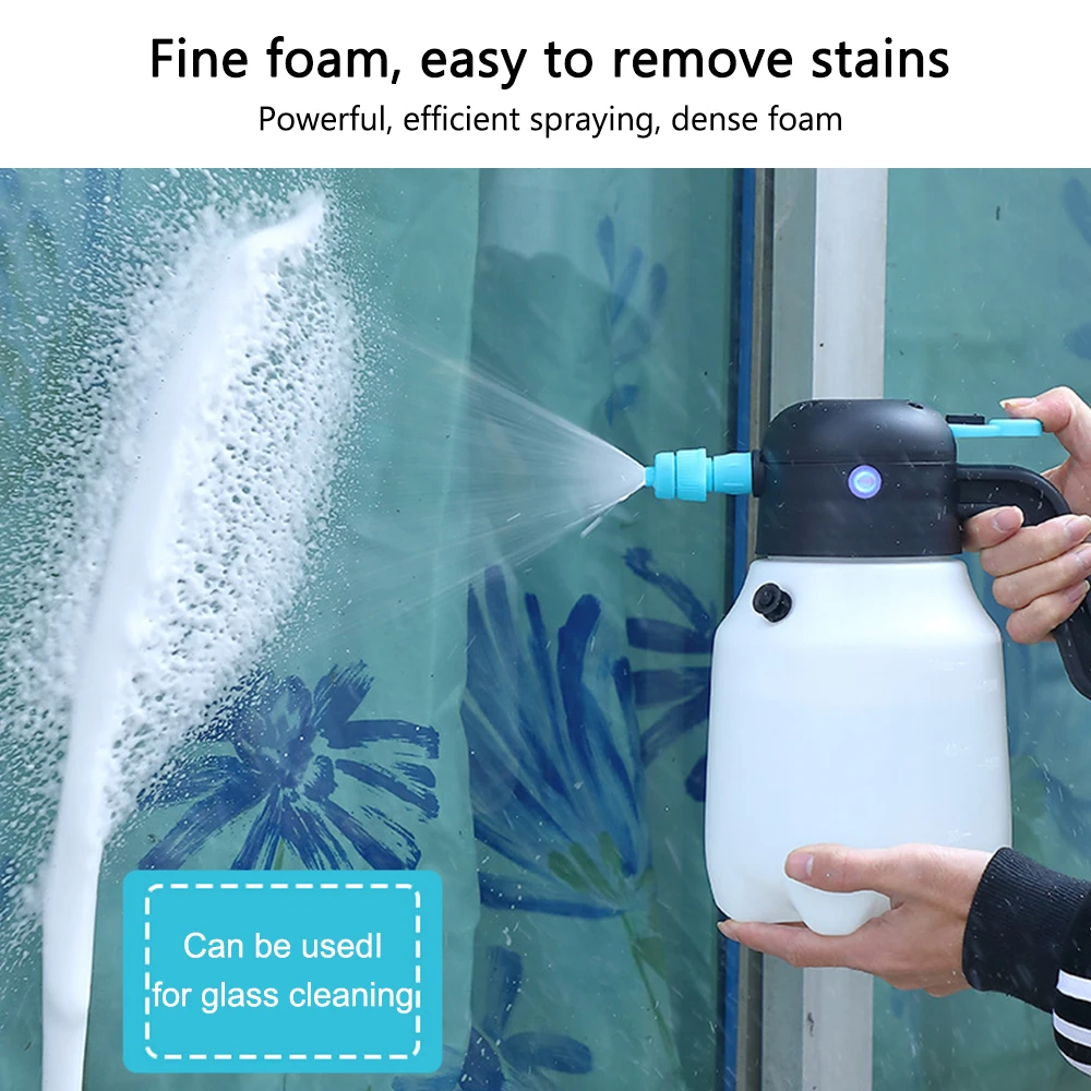 Car Washing Foam Sprinkling Pot Electric Car Cleaning Bottle Bottle Watering Cans 1.8L Foam Sprayer Manual Sprayer