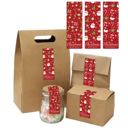 90pc Christmas Gift Wrap Sealing Stickers,HoHo Santa Gift Box Sealing Label Christmas Packaging Sticker,Party Christmas Supplies