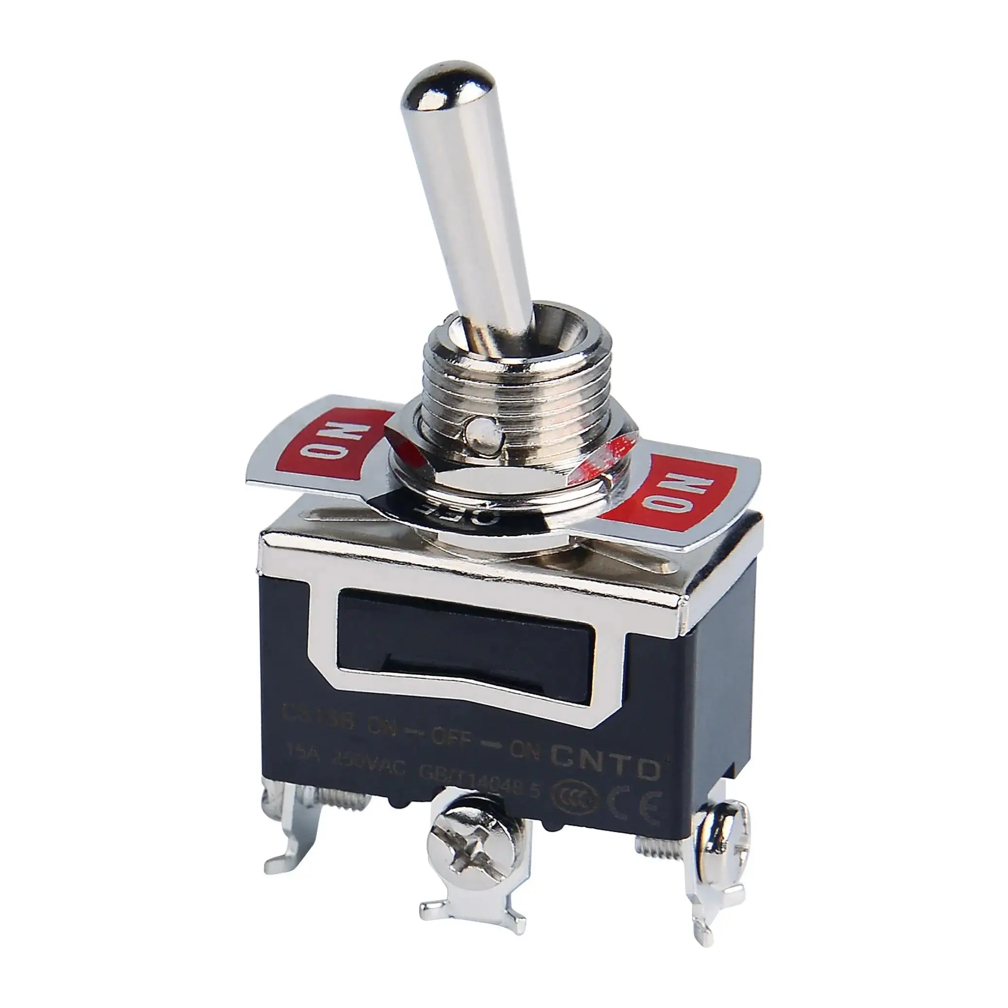 10 Pieces C513B C5R13B Spring Return and Momentary Type 15A 250VAC 3-Way ON-OFF-ON Toggle Switch