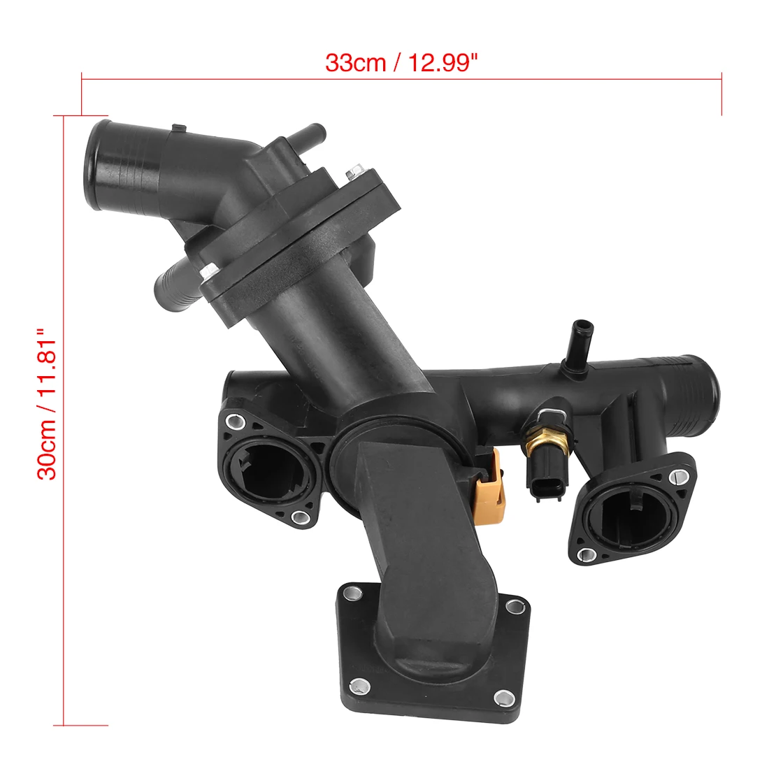 

X Autohaux Car Thermostat Housing LR005631 4H238A504AC 92℃ for Land Rover LR3 2005-2009