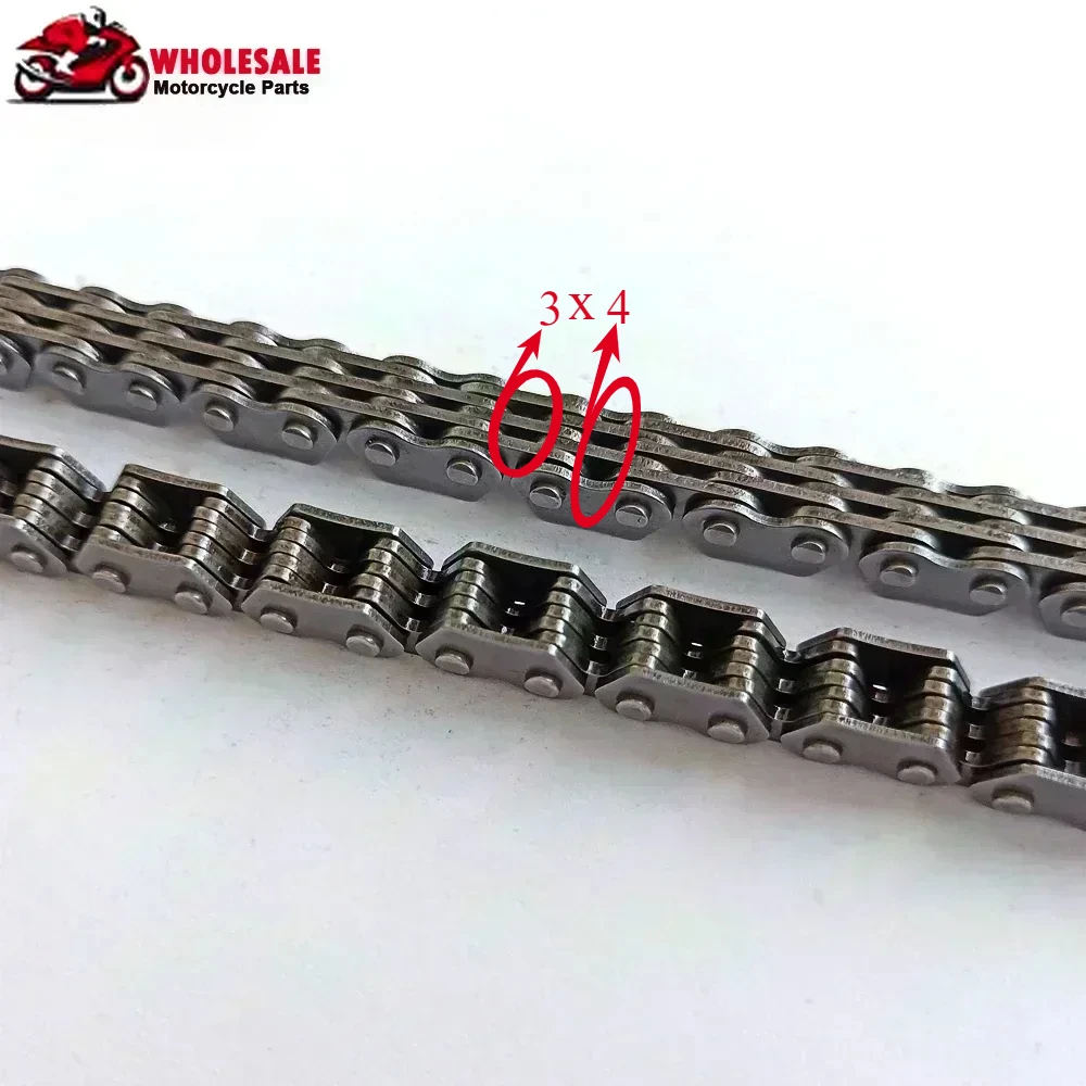 

3x4 3*4 102L Link Motorcycle Cam Camshaft Engine Timing Chain For HONDA XR250R XR250 XR 250 R 1996-2004 2002 2003 OEM 92057-1457