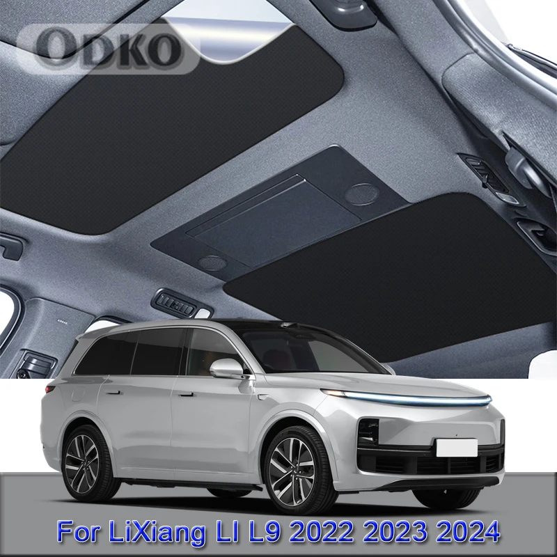 Car Electrostatic Adsorption Sunroof Sunshade For LiXiang LI L9 2022 2023 2024 Heat Insulation Skylight Sticker Auto Accessories