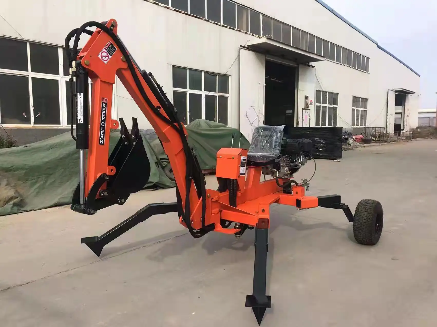 Mini Excavator 360 Degree Rotation Small Backhoe Mini Digging Machine 12HP Diesel Engine or 15HP Gasoline Engine