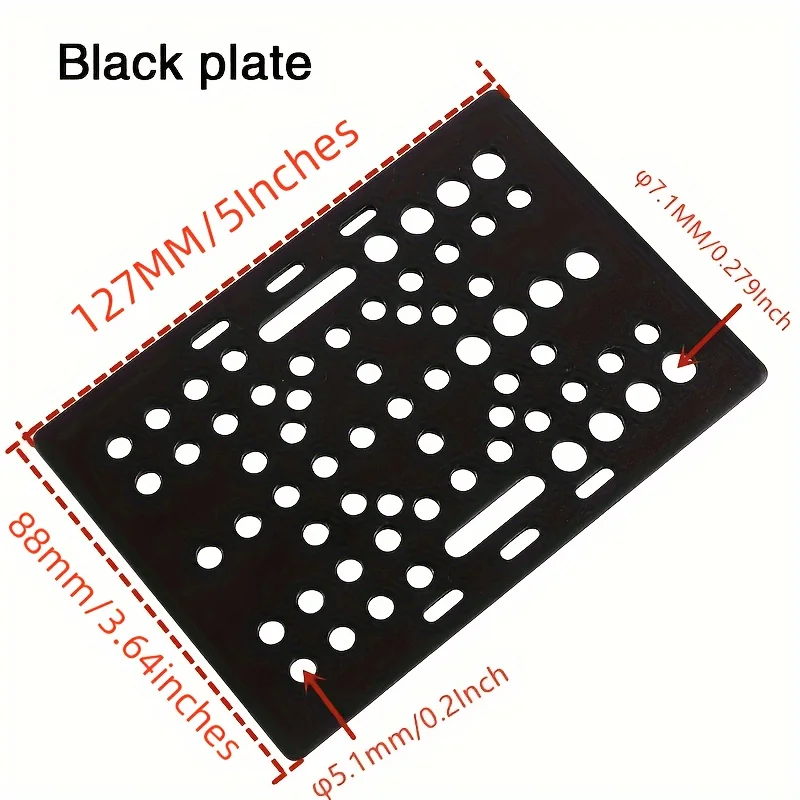 4/6 Wheel V-Slot Gantry Plate Kit, 2080 Openbuildd Sliding Plate For 20-80mm Aluminum Profile