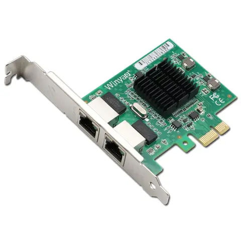 E576T2 Dual-port PCI-E X1 Gigabit Ethernet Network Card 10/100/1000Mbps LAN Adapter Controller Wired 82576 E1G42ET ROS
