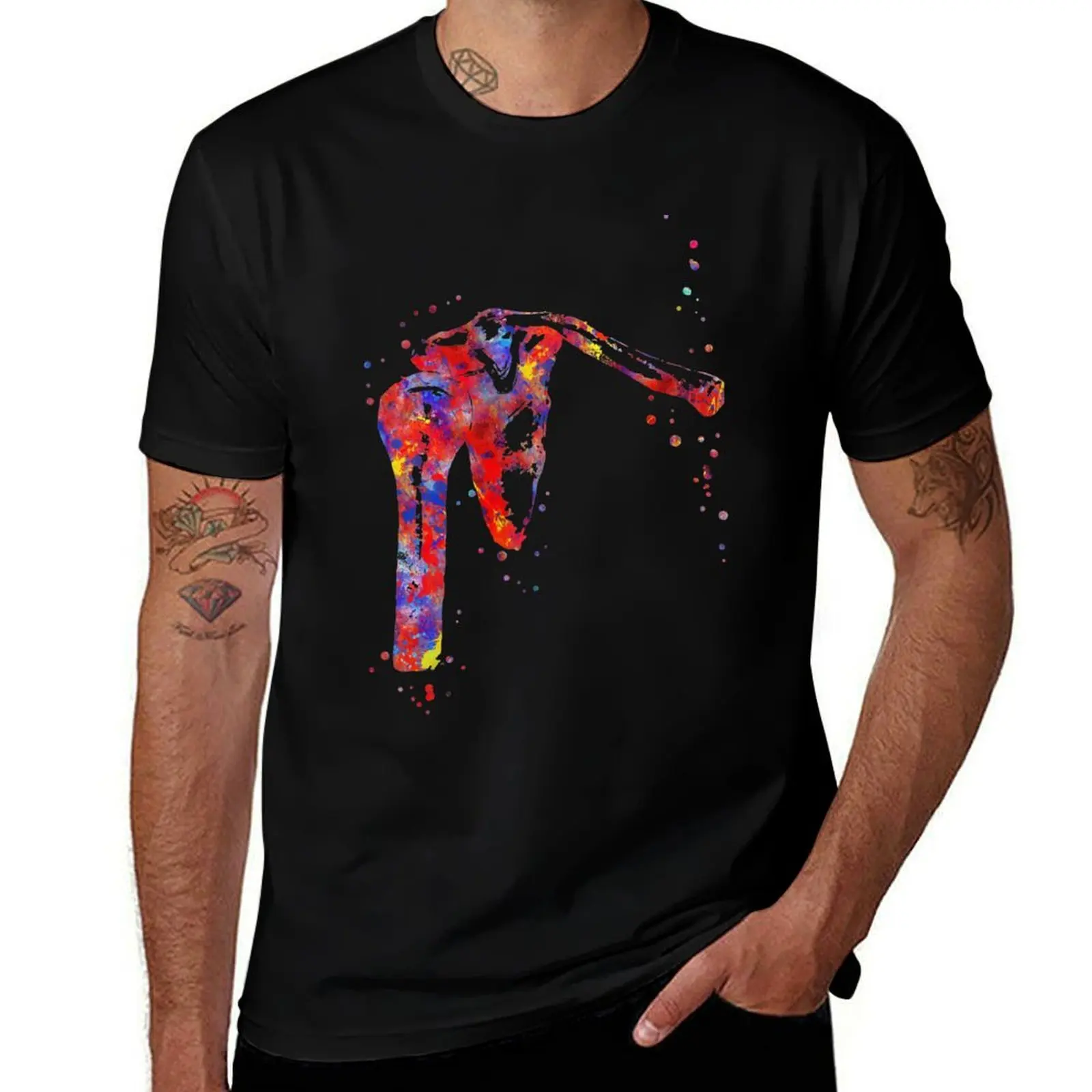 Shoulder, shoulder anatomy, shoulder bones, watercolor shoulder T-Shirt Festive Simple T-Shirt