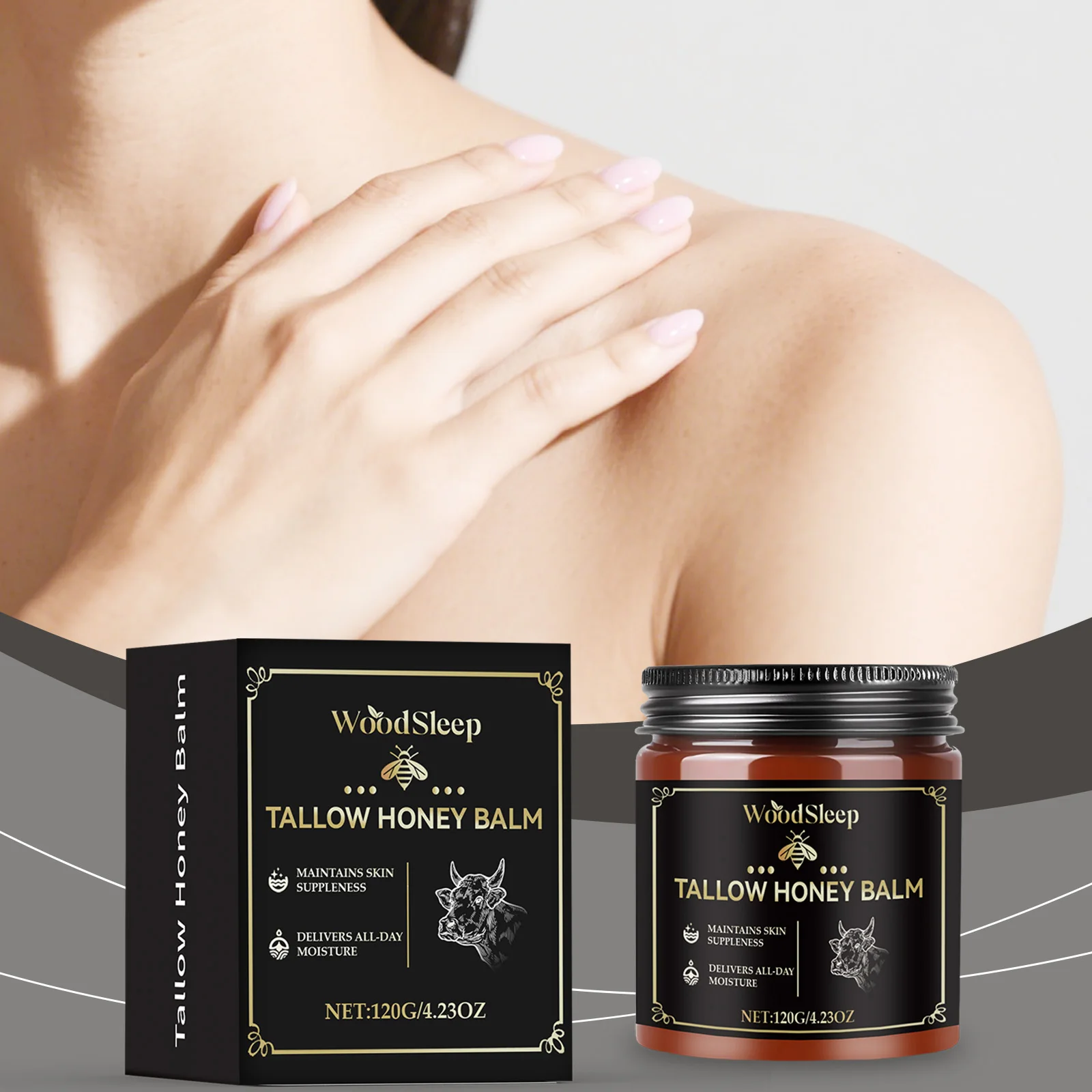 كريم ترطيب العسل القليل مغذي ومهدئ وإصلاح وتنعيم لشد البشرة والخطوط الدقيقة لتفتيح لحم البقر بلسم العسل الطويل #1