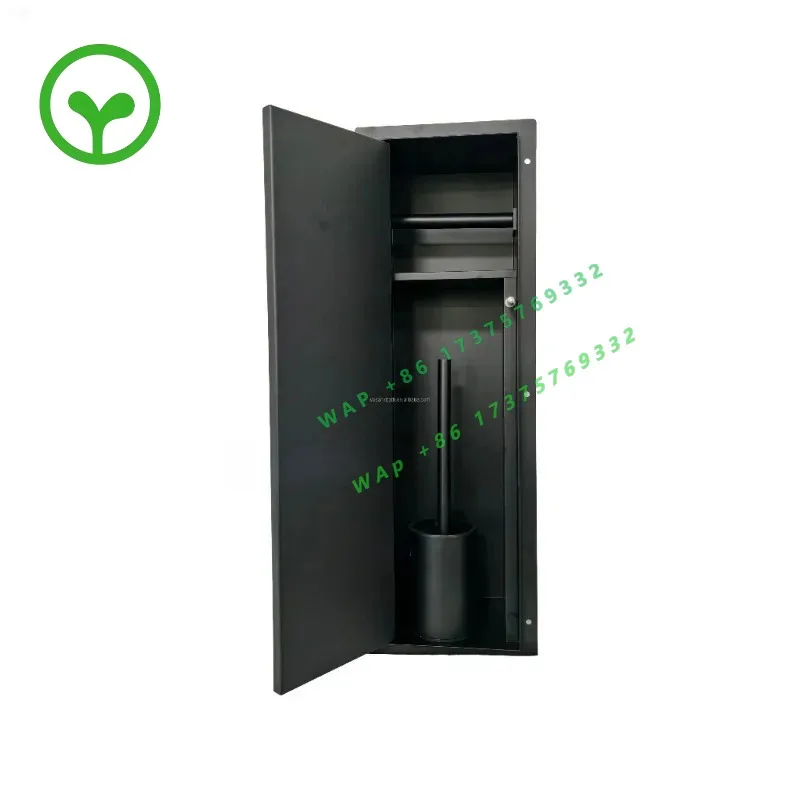 【Best-selling】Hidden Tiles Hidden 304 Stainless Steel Embedded Wallpaper Toilet Paper Sanitary Brush Holder Bathroom Niche