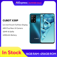 Cubot X30P, Smartphone Android 13, 48MP Five Camera, 16GB RAM, 256GB ROM, NFC, 6.4\