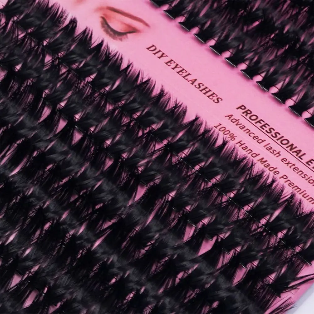 한국어 스타일 DIY 가짜 속눈썹 만화 눈 3D 핫멜트 단일 클러스터 부드러운 자연 D-컬 속눈썹 메이크업 도구