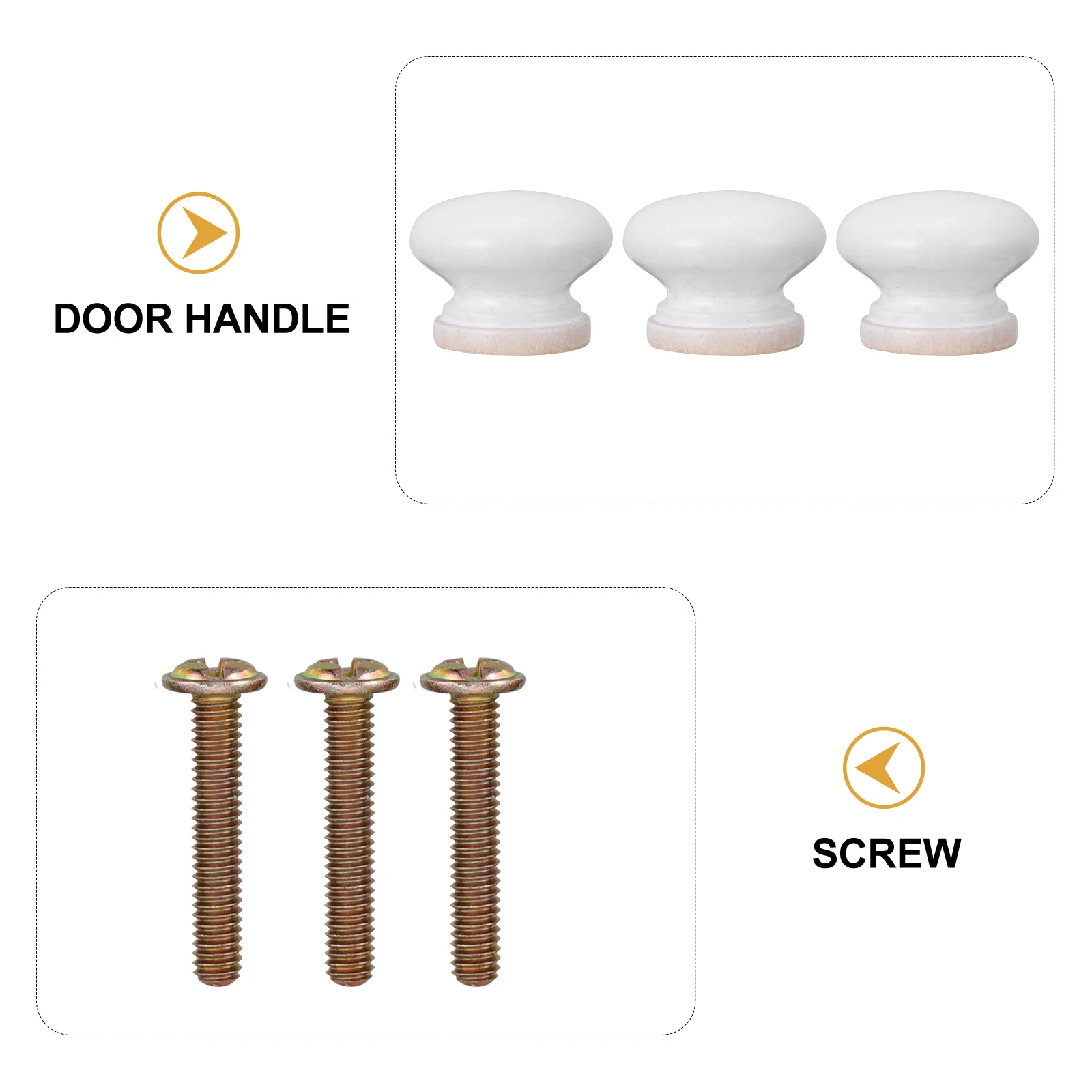 

12pcs Wooden Drawer Pulls Cabinet Handle Furniture Knob Durable Easy Install Decorative Home Pull Handle Cupboard Drawer