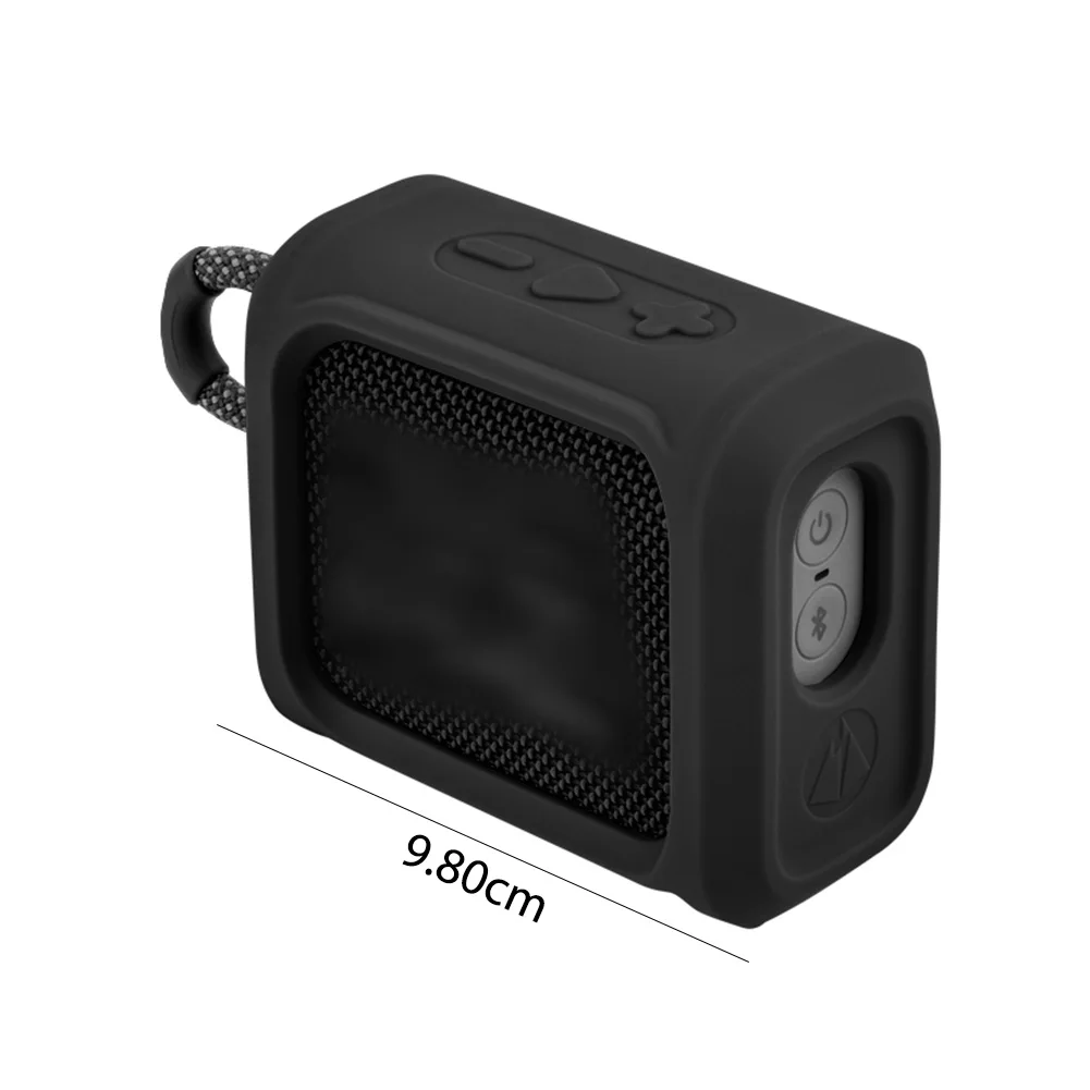 Silicone Case Protective Cover Speaker Case with Removable Strap Anti-fall Speaker Case for JBL GO 3 GO3 Bluetooth Speaker