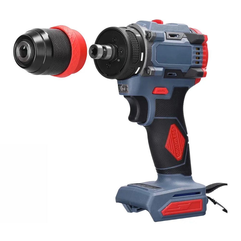 21V Brushless Cordless Drill Driver with Dual-Speed Function 21+1 Torque Levels and Secure Ratchet Chuck for Precision Work