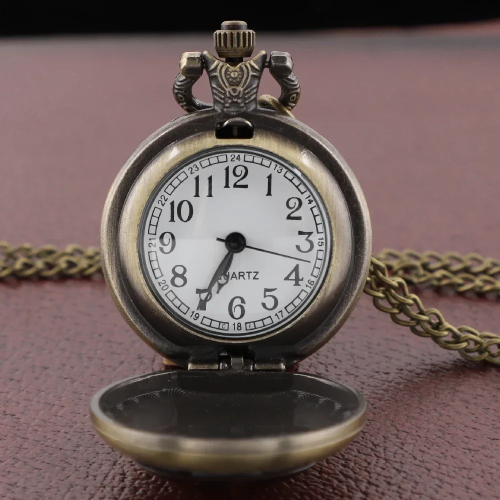 Vintage Masonic Freemason Quartz Pocket Watch With Chain Mysterious Pendant Necklace Gift For All Ages
