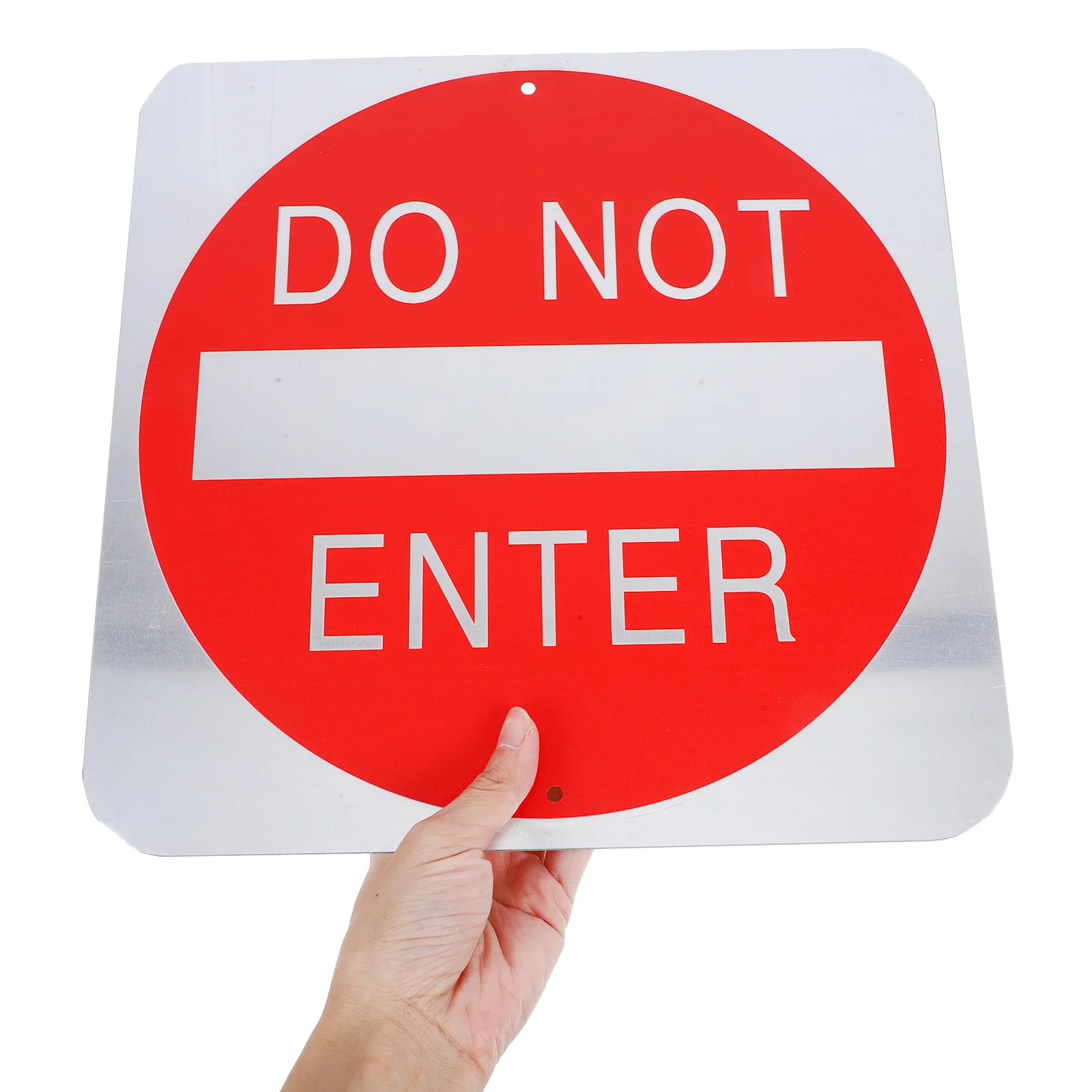 12x12 Inch Anti-Rust Aluminum Reflective Do Not Enter Sign Weather Resistant Signs For Outside Traffic Safety Signs